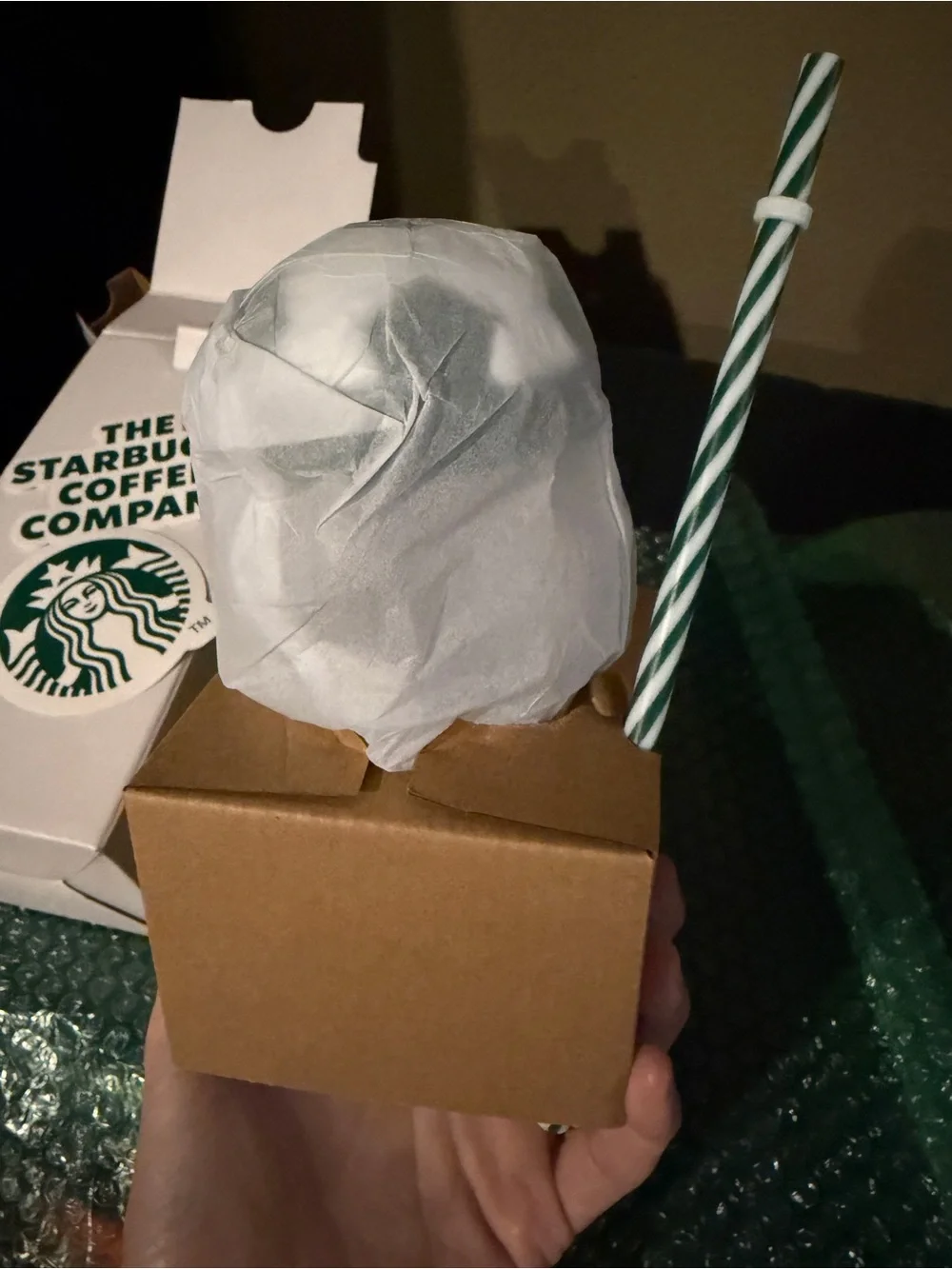 BNIB Starbucks Bearista Glass Soccer Tumbler